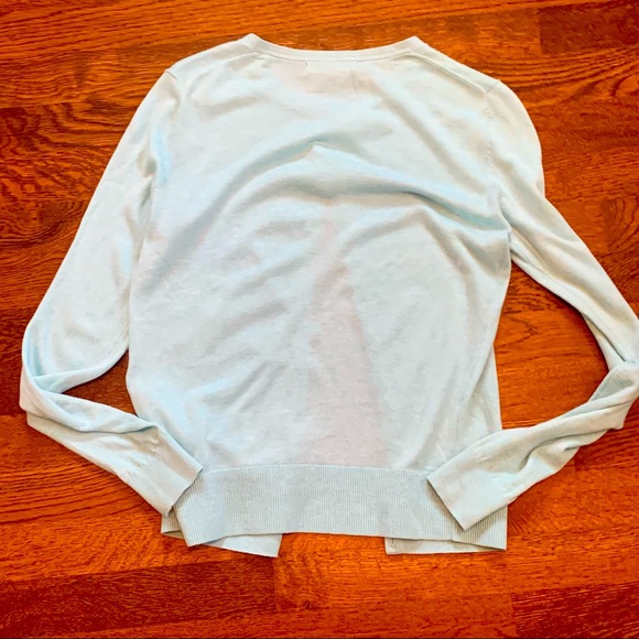 Banana Republic Light Blue Button Up Long Sleeve Cardigan - Size Small - Picture 6 of 6